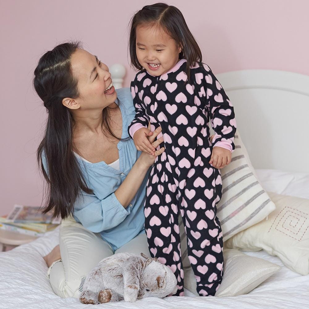 4-Pack Toddler Girl Hearts & Llama Blanket Sleepers-Gerber Childrenswear