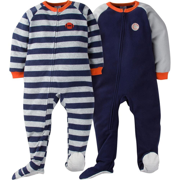 4-Pack Toddler Boy Monkey & Sports Blanket Sleepers-Gerber Childrenswear