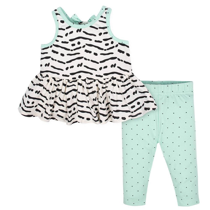 2-Piece Infant & Toddler Girls Dots Tunic & Legging Set-Gerber Childrenswear