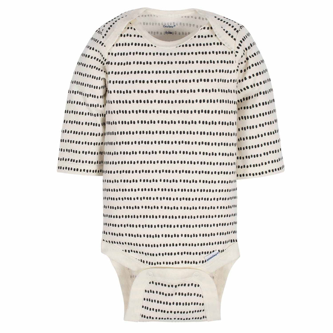 3-Pack Baby Boys Bear Long Sleeve Onesies® Bodysuits-Gerber Childrenswear