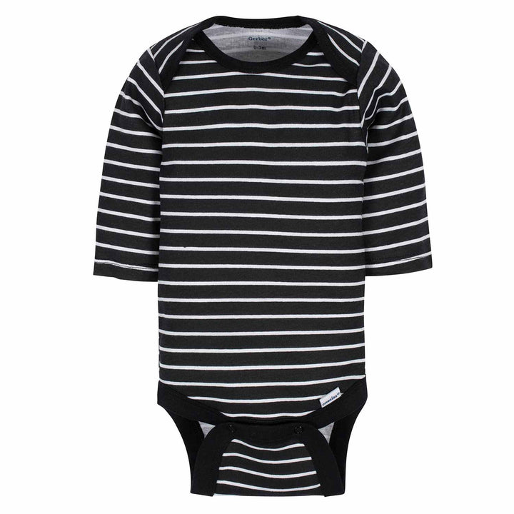 3-Pack Baby Boys "Hello" Long Sleeve Onesies® Bodysuits-Gerber Childrenswear