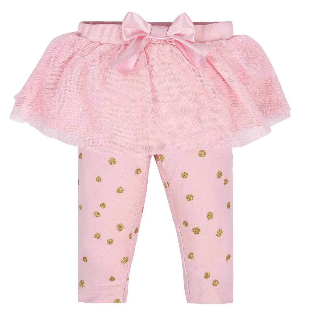 Gerber® 2-Piece Baby Girls Love Shirt and Tutu Legging Set-Gerber Childrenswear