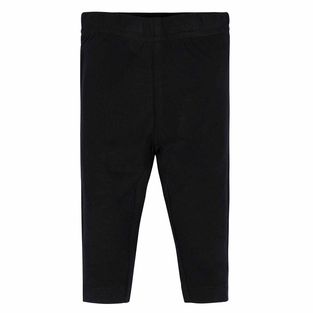Gerber® 2-Pack Toddler Girls Black and Grey Leggings-Gerber Childrenswear
