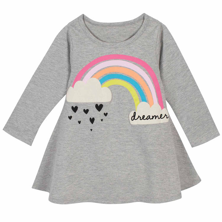 2-Piece Toddler Girls Rainbow Dress and Legging Set-Gerber Childrenswear