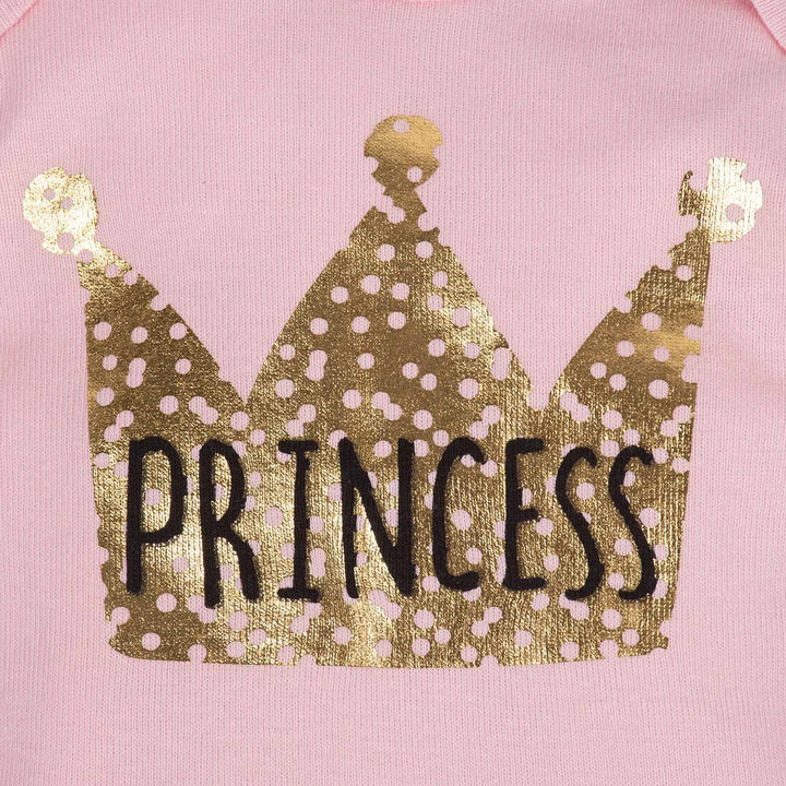 3-Pack Baby Girls Princess Long Sleeve Onesies® Bodysuits-Gerber Childrenswear
