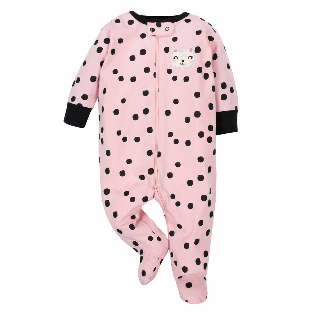 Gerber® 2-Pack Baby Girls Hearts and Cats Sleep N' Plays-Gerber Childrenswear
