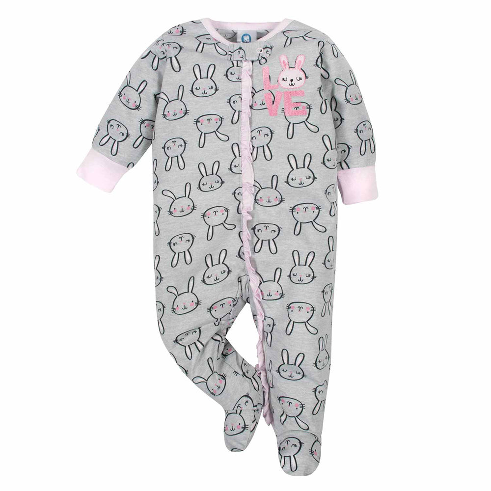 Gerber® 2-Pack Baby Girls Bunnies and Unicorns Sleep N' Plays-Gerber Childrenswear