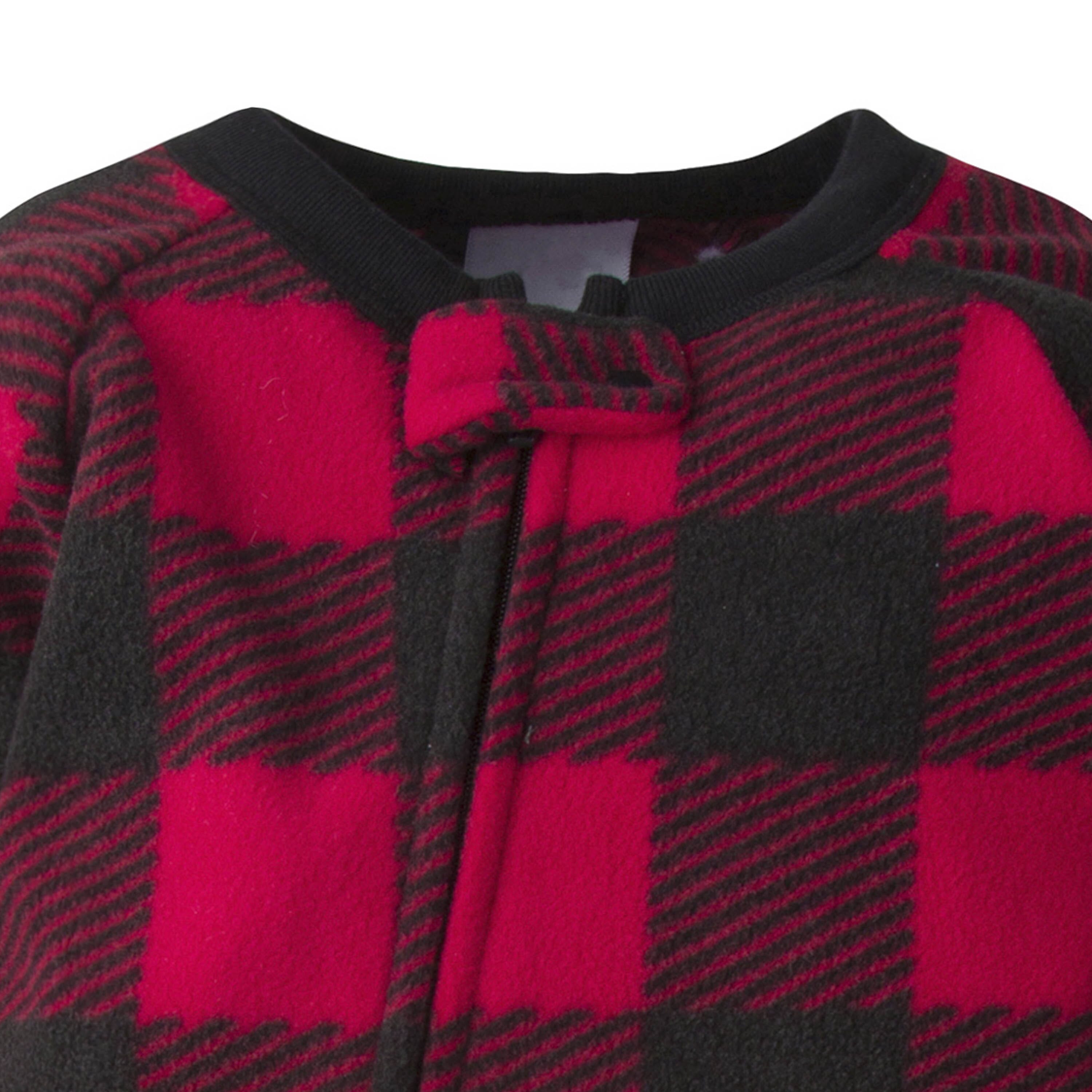 4-Pack Baby & Toddler Boys Fire Trucks & Plaid Fleece Pajamas