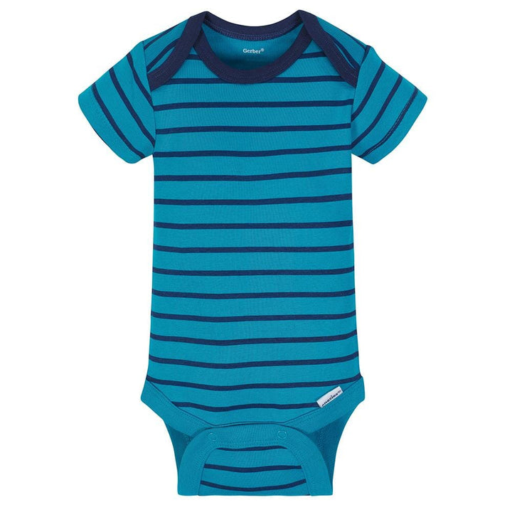 4-Pack Boys Dino Short Sleeve Onesies® Bodysuits-Gerber Childrenswear