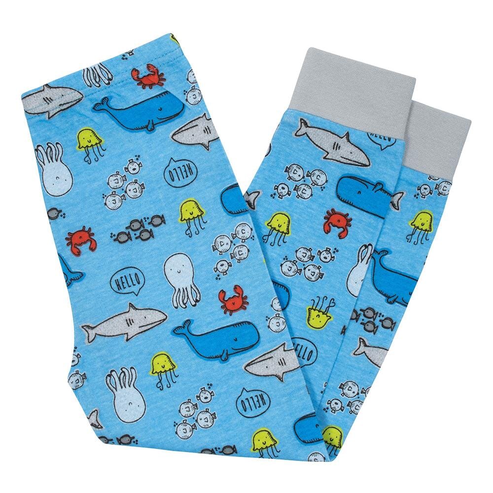 4-Piece Boys Shark Snug Fit Pajama Set-Gerber Childrenswear