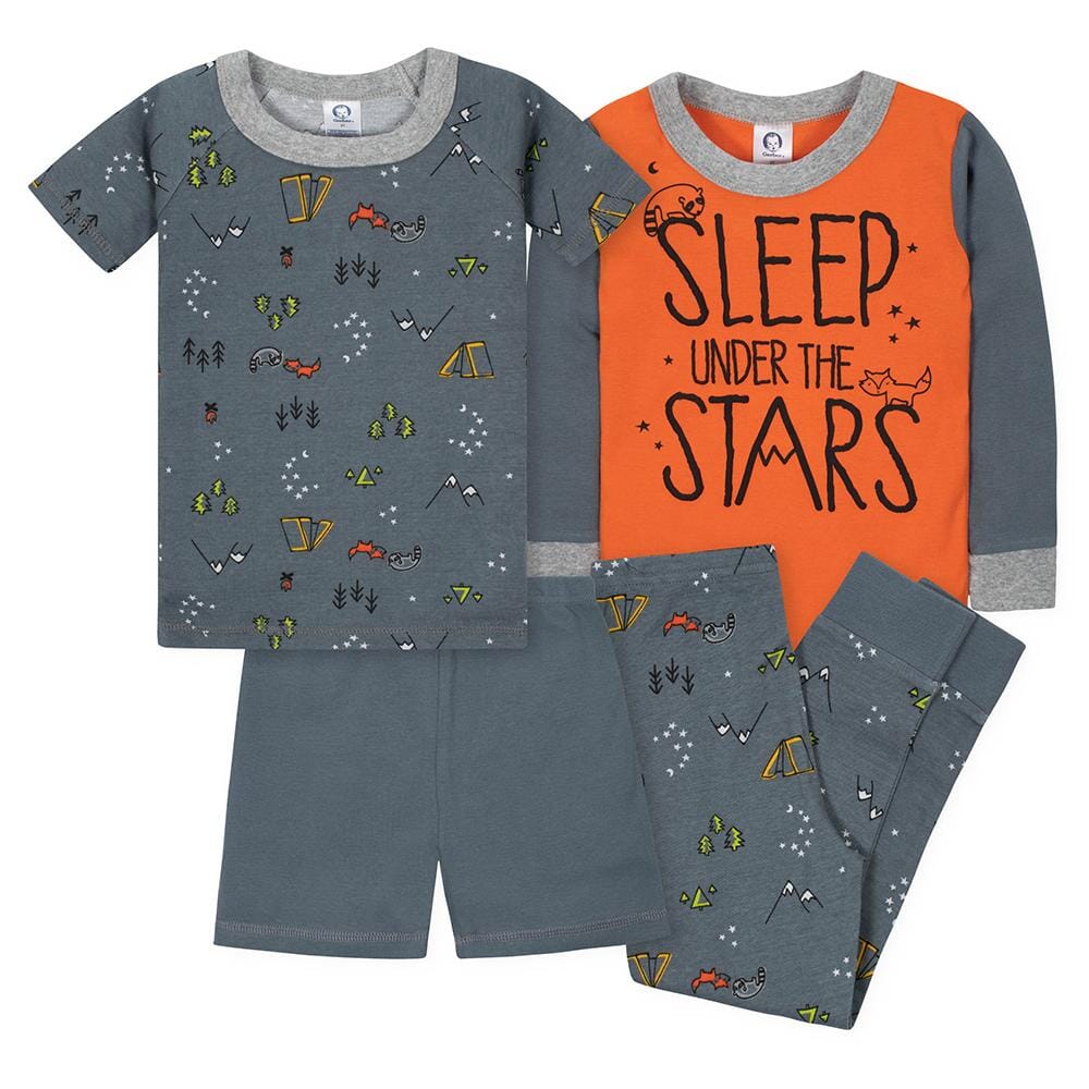 4-Piece Boys Stars Snug Fit Pajama Set-Gerber Childrenswear