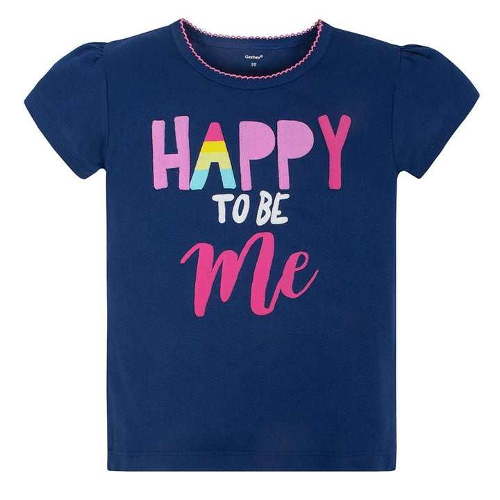 4-Piece Toddler Girls Rainbow Shirts, Pant & Skort Set-Gerber Childrenswear