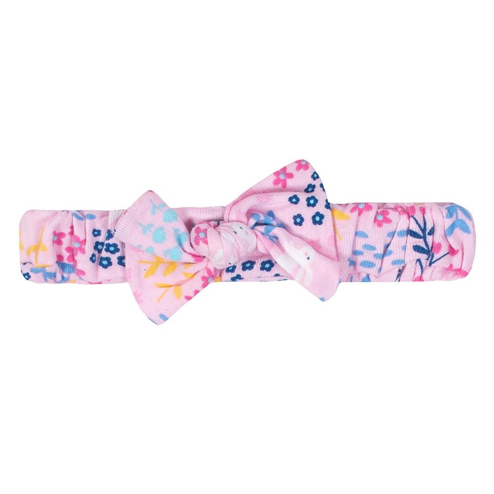 3-Piece Infant & Toddler Girls Bunny Garden Dress, Diaper Cover & Headband Set-Gerber Childrenswear