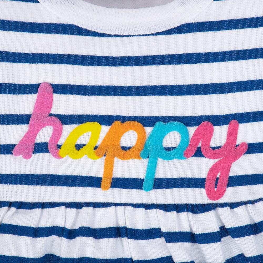 3-Piece Infant & Toddler Girls Happy Dress, Diaper Cover & Headband Set-Gerber Childrenswear