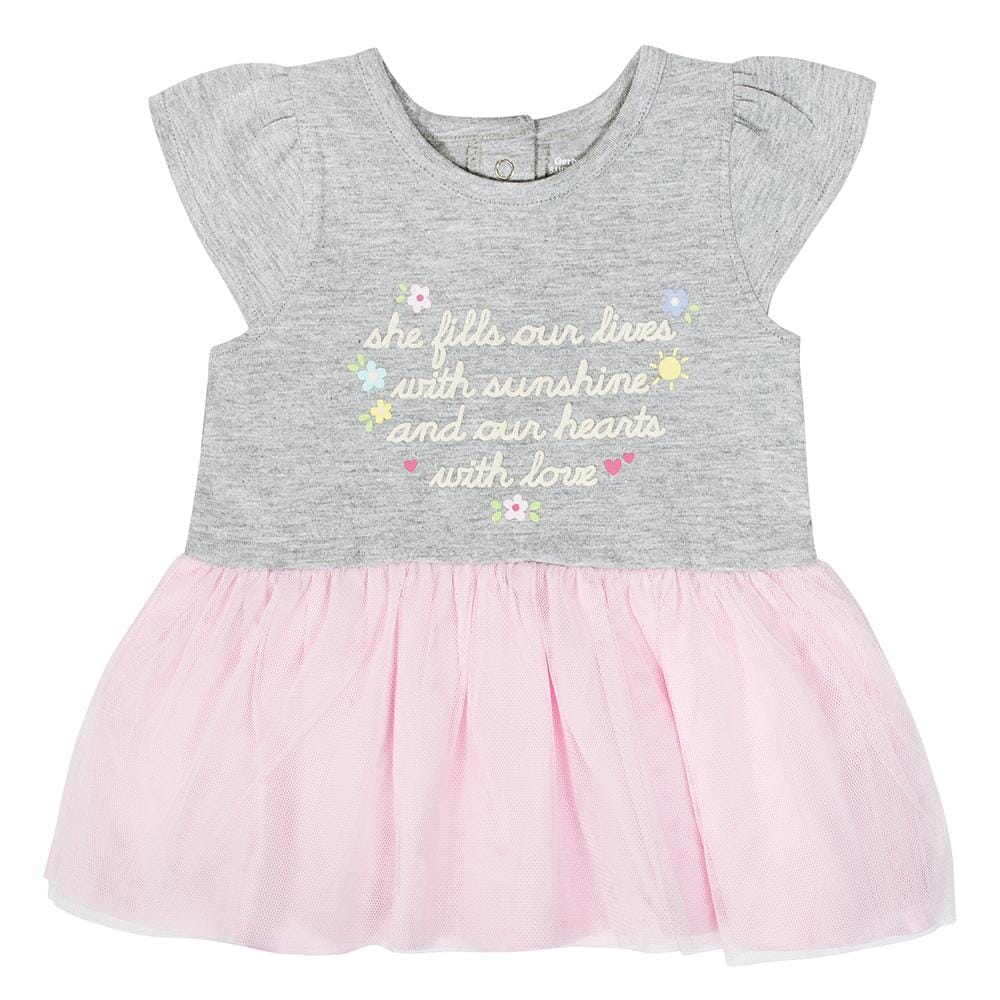 1-Piece Baby Girls Sunshine Cap Sleeve Dress-Gerber Childrenswear
