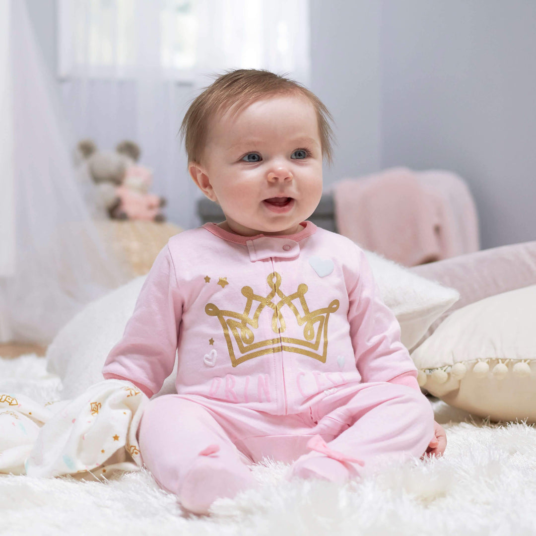 2-Pack Baby Girls Princess Castle Sleep N' Plays