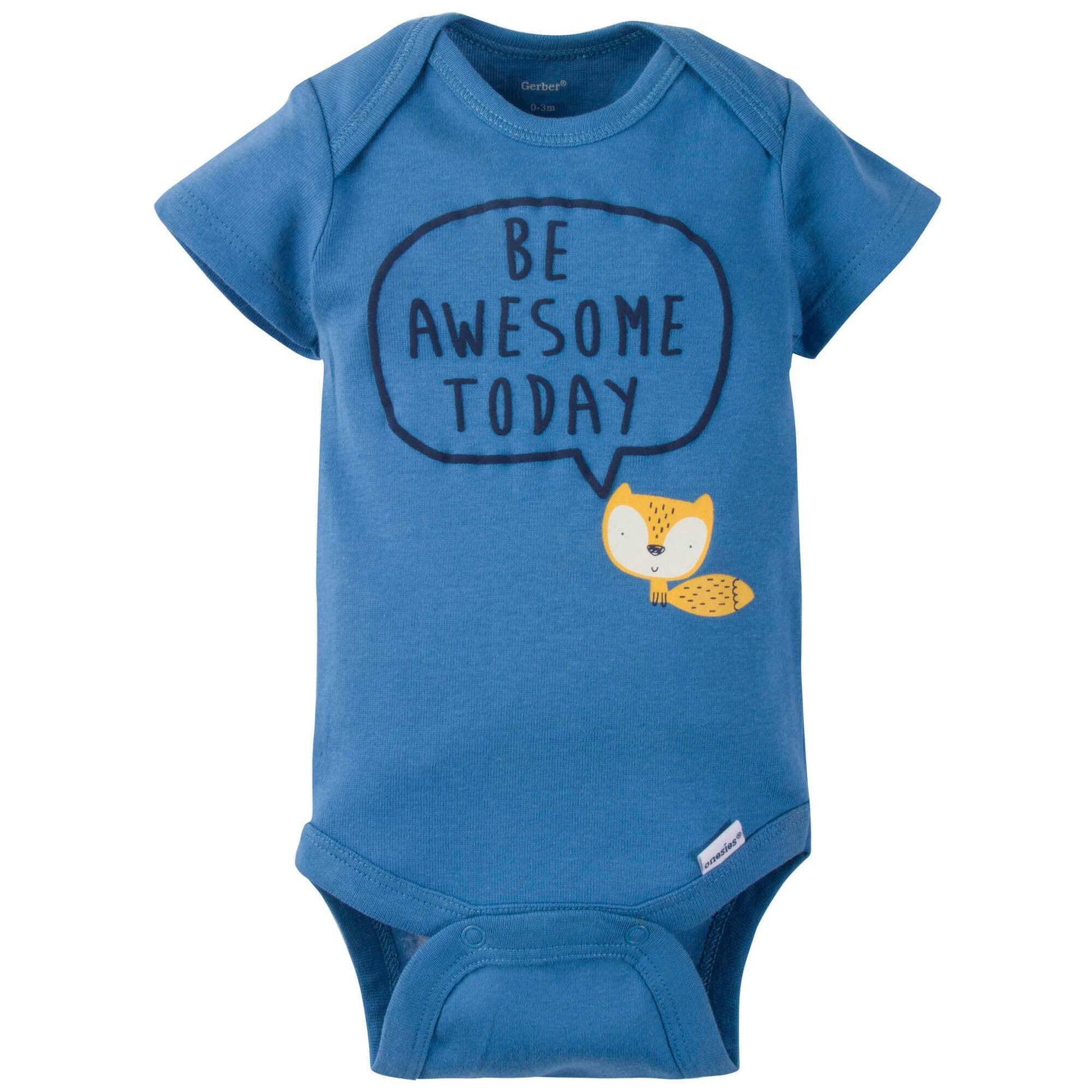 5-Pack Baby Boys Fox Short Sleeve Onesies® Bodysuits-Gerber Childrenswear