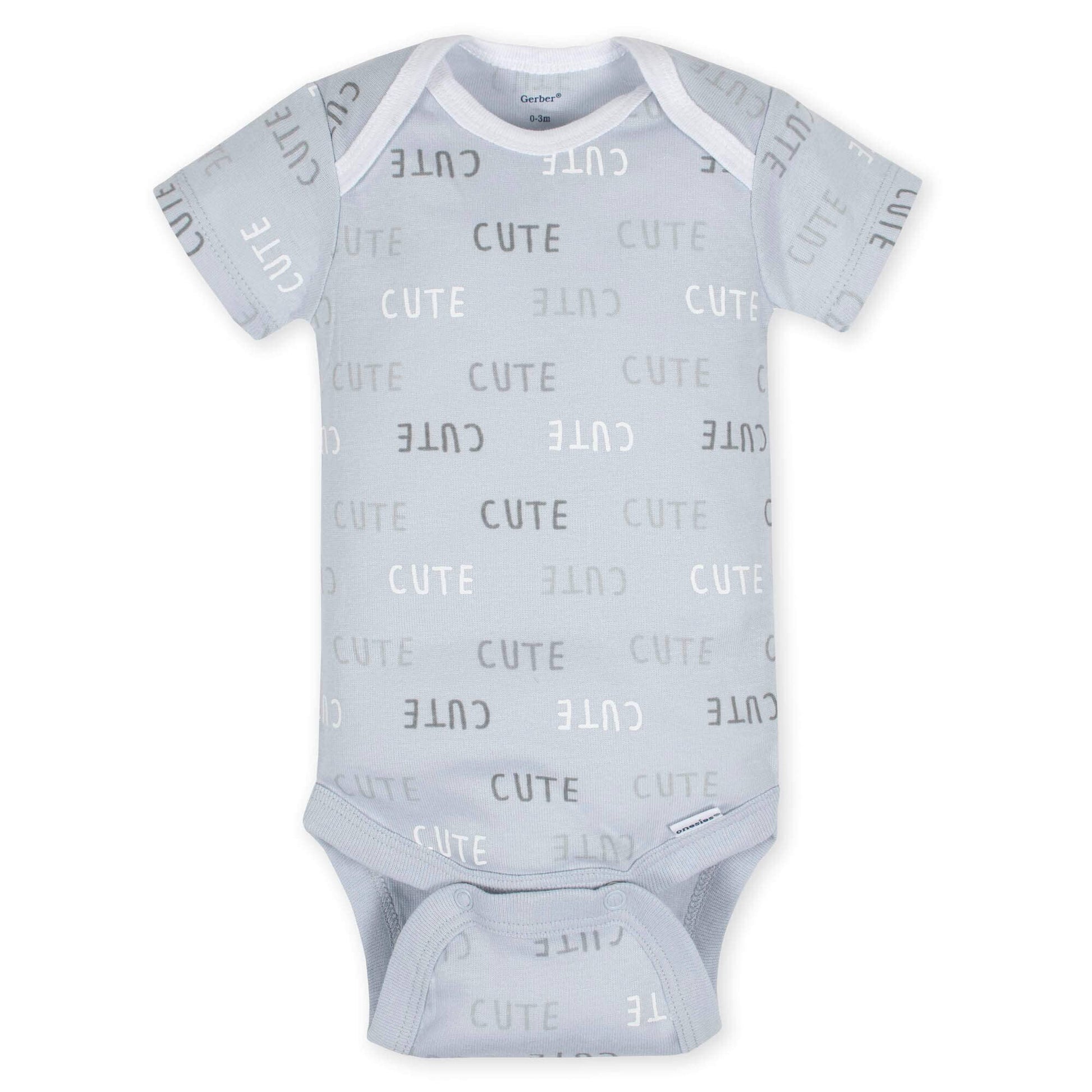 5-Pack Baby Neutral Lamb Short Sleeve Onesies® Bodysuits-Gerber Childrenswear