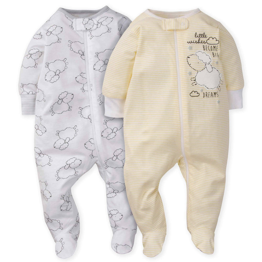 2-Pack Baby Neutral Lamb Sleep N' Plays-Gerber Childrenswear