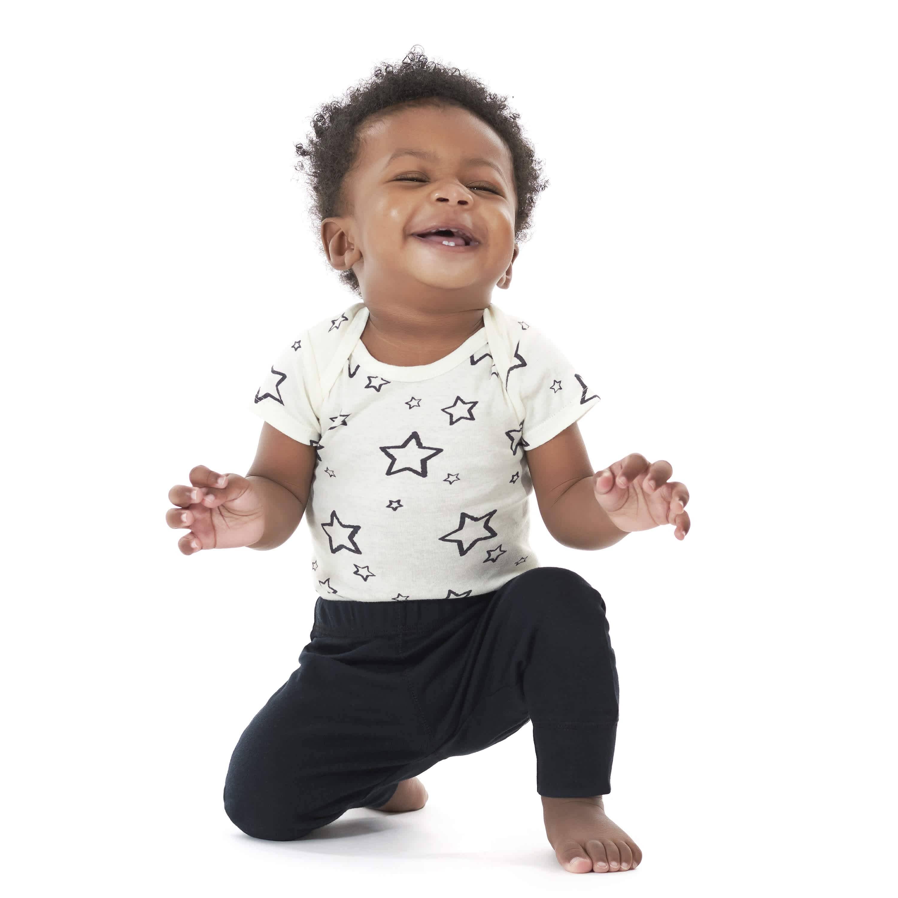 4-Pack Baby Neutral Gray Heather Pants
