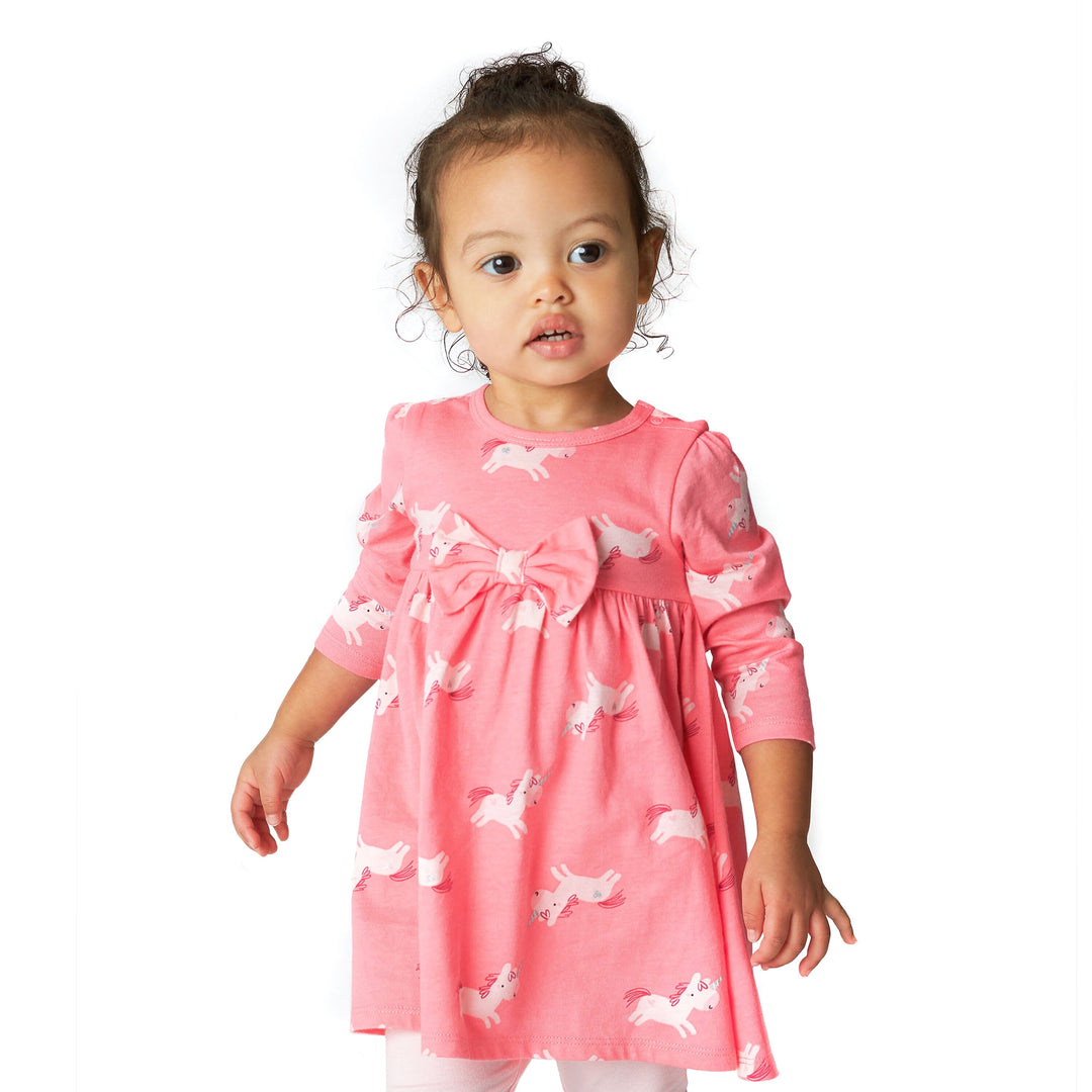 2-Piece Toddler Girls Unicorn Dress & Pants Set-Gerber Childrenswear