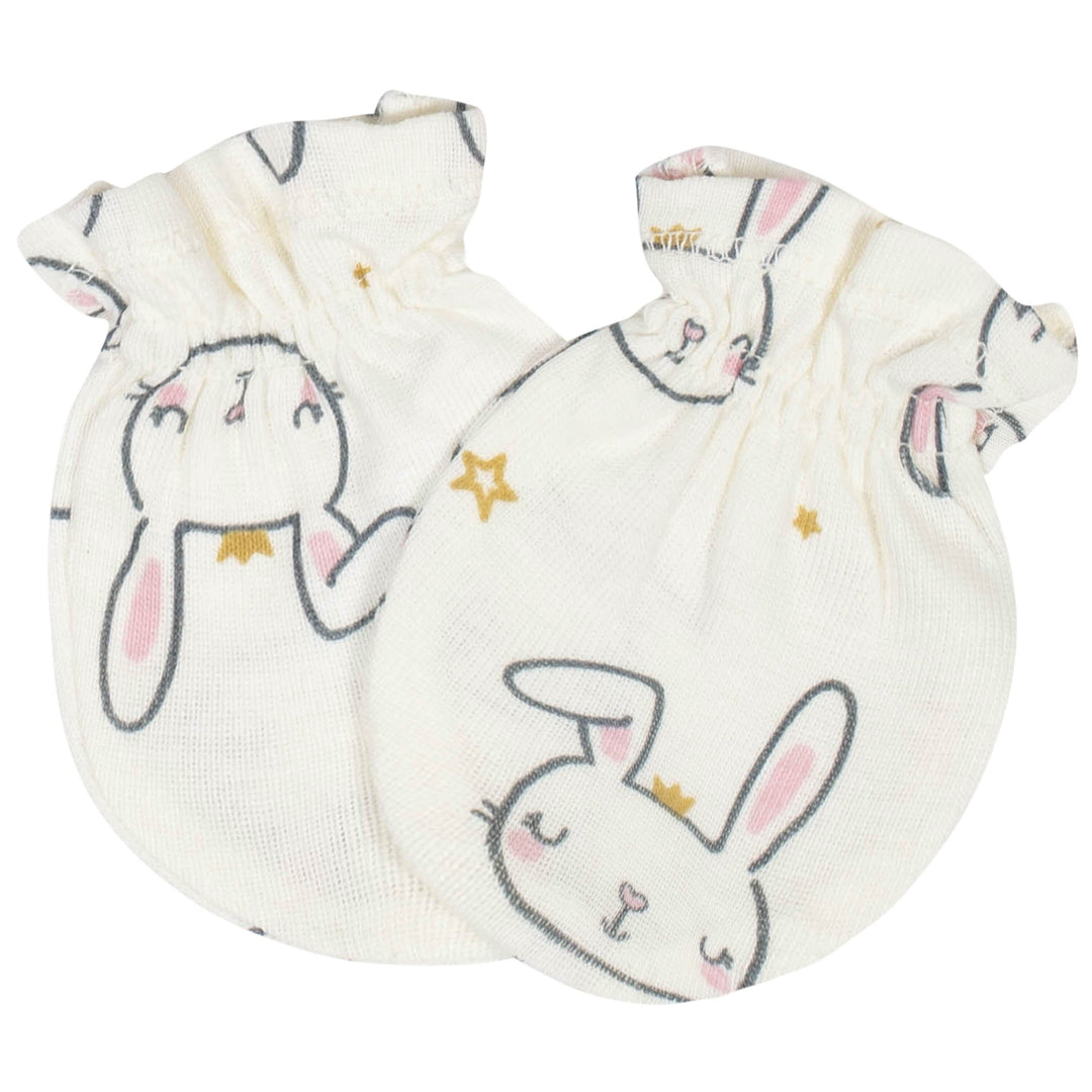 8-Piece Baby Girls Little Princess Caps & Mittens Set-Gerber Childrenswear