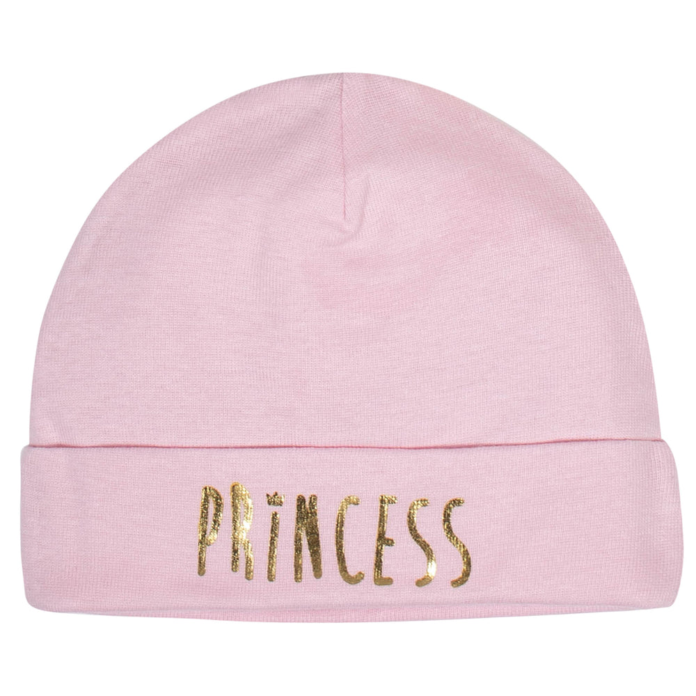 8-Piece Baby Girls Little Princess Caps & Mittens Set-Gerber Childrenswear