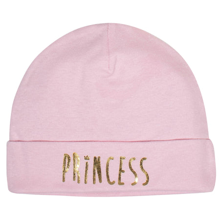 8-Piece Baby Girls Little Princess Caps & Mittens Set
