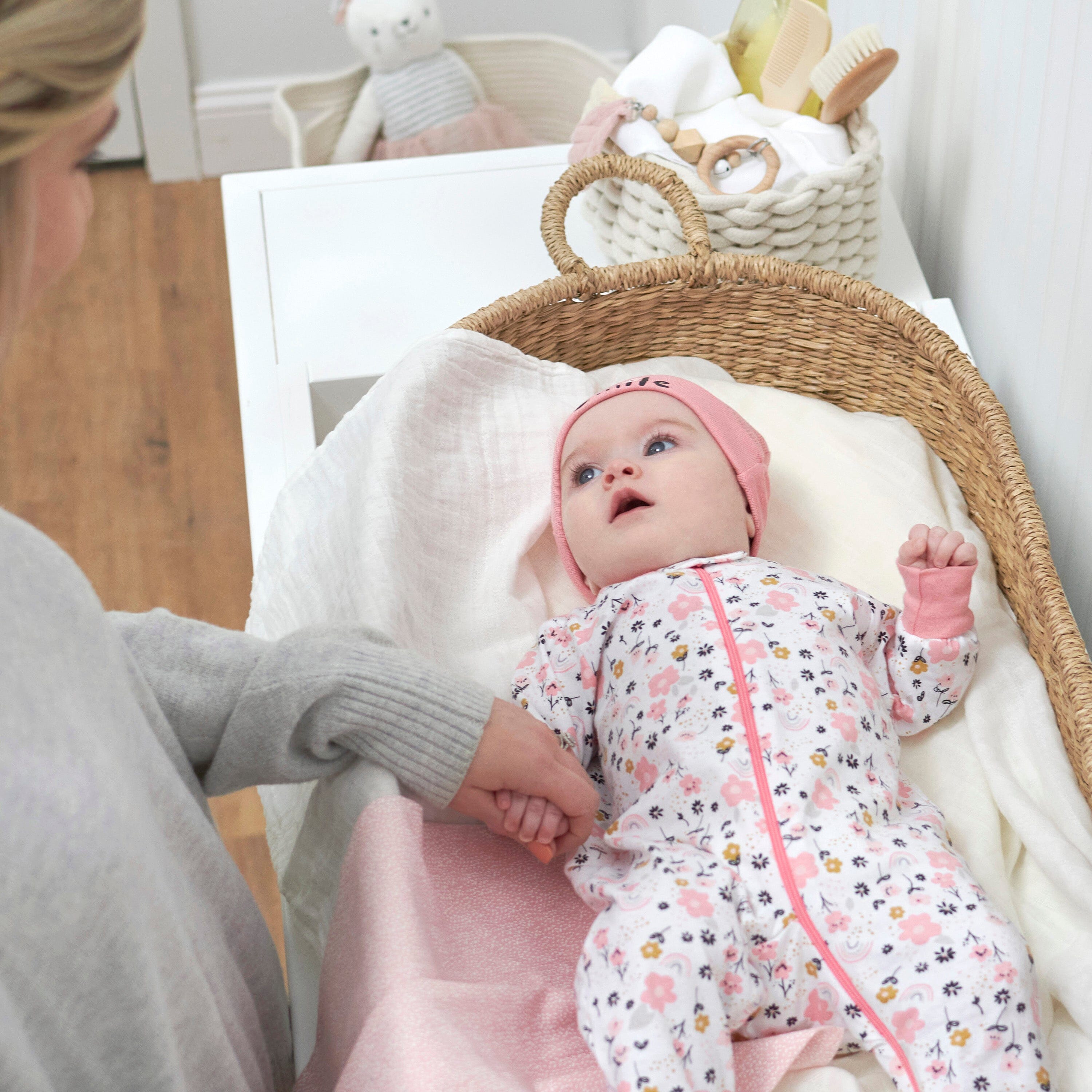 4-Pack Baby Girls Bear Sleep N' Plays