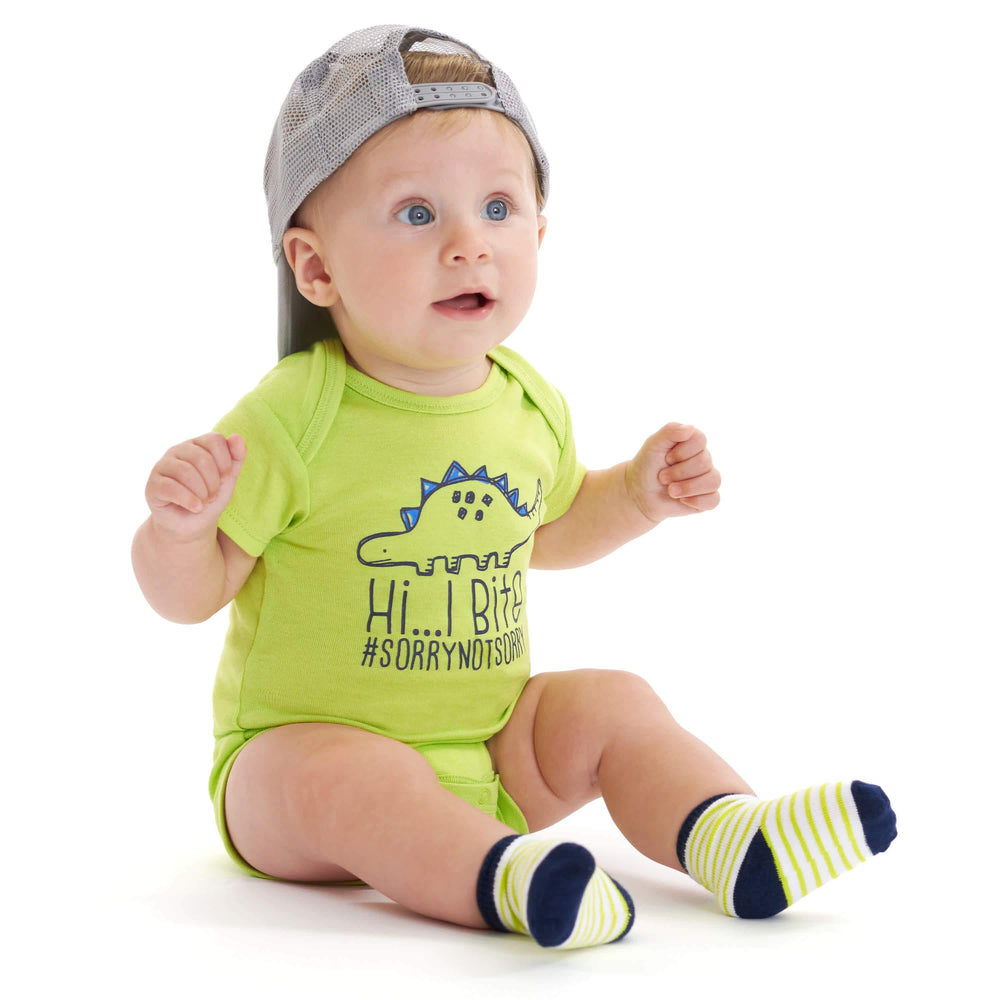 8-Pack Baby Boys Dino Onesies® Brand Bodysuits
