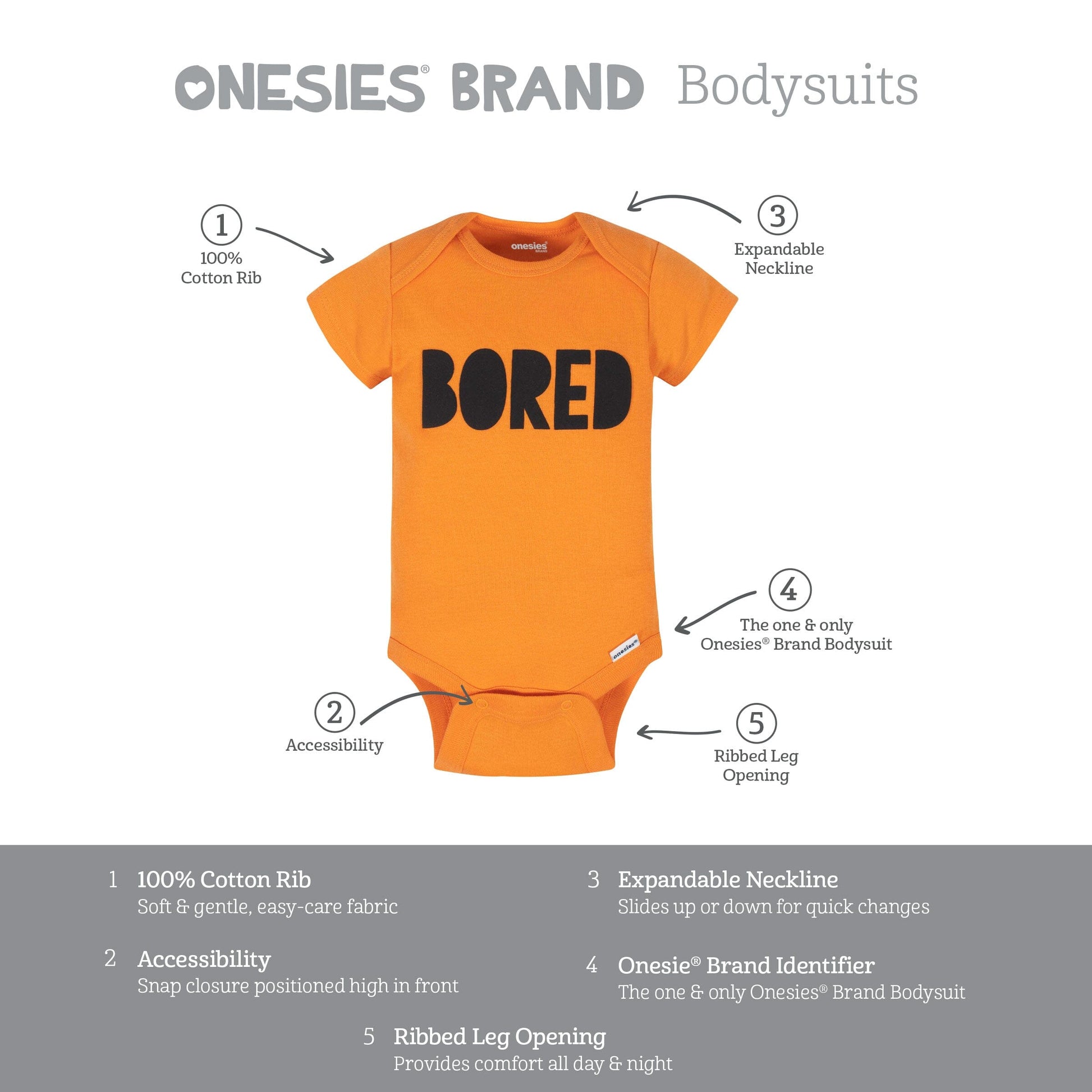 6-Piece Baby Boys Pizza Onesies® Brand Bodysuits & Pants Set