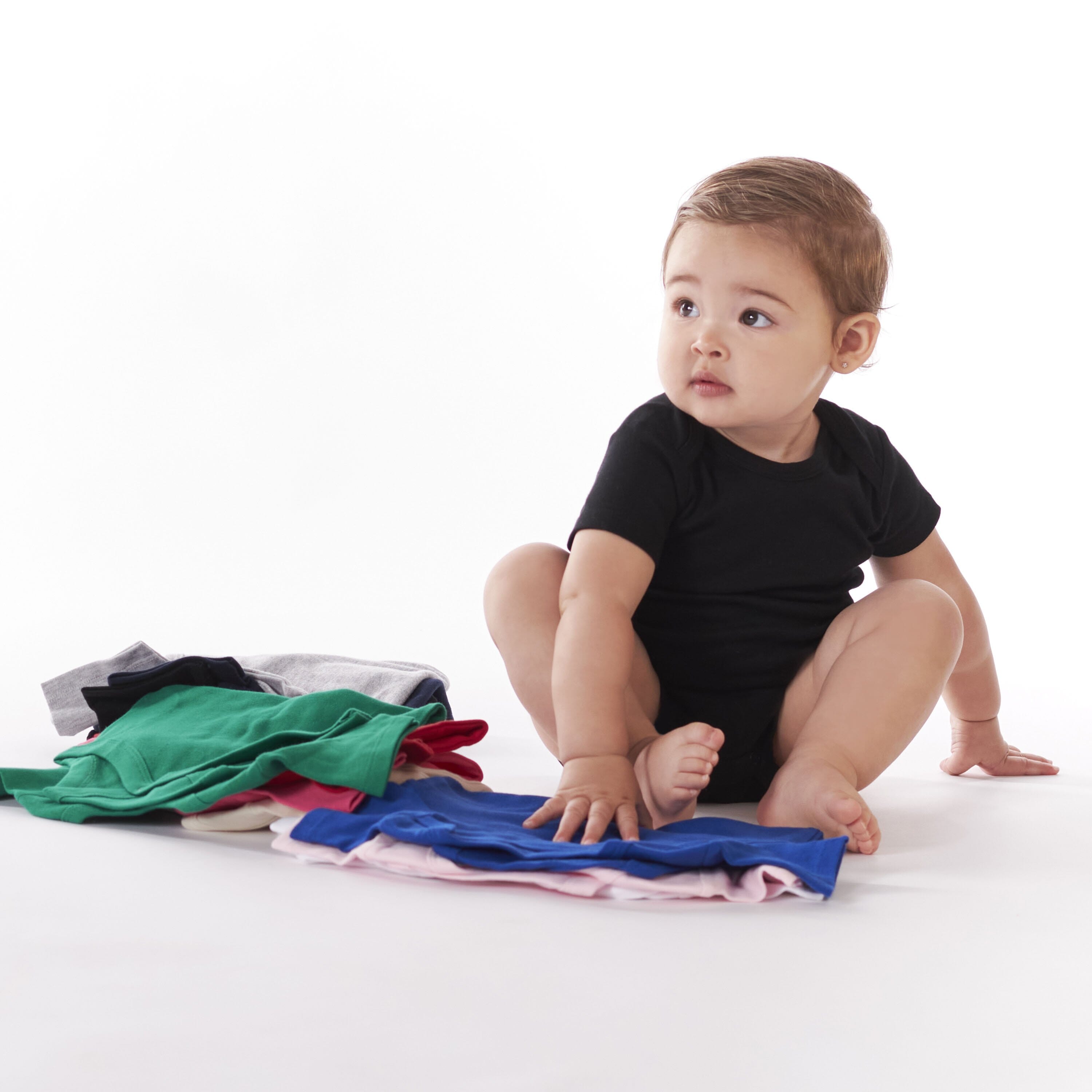 5-Pack Baby Black Premium Onesies® Bodysuits-Gerber Childrenswear