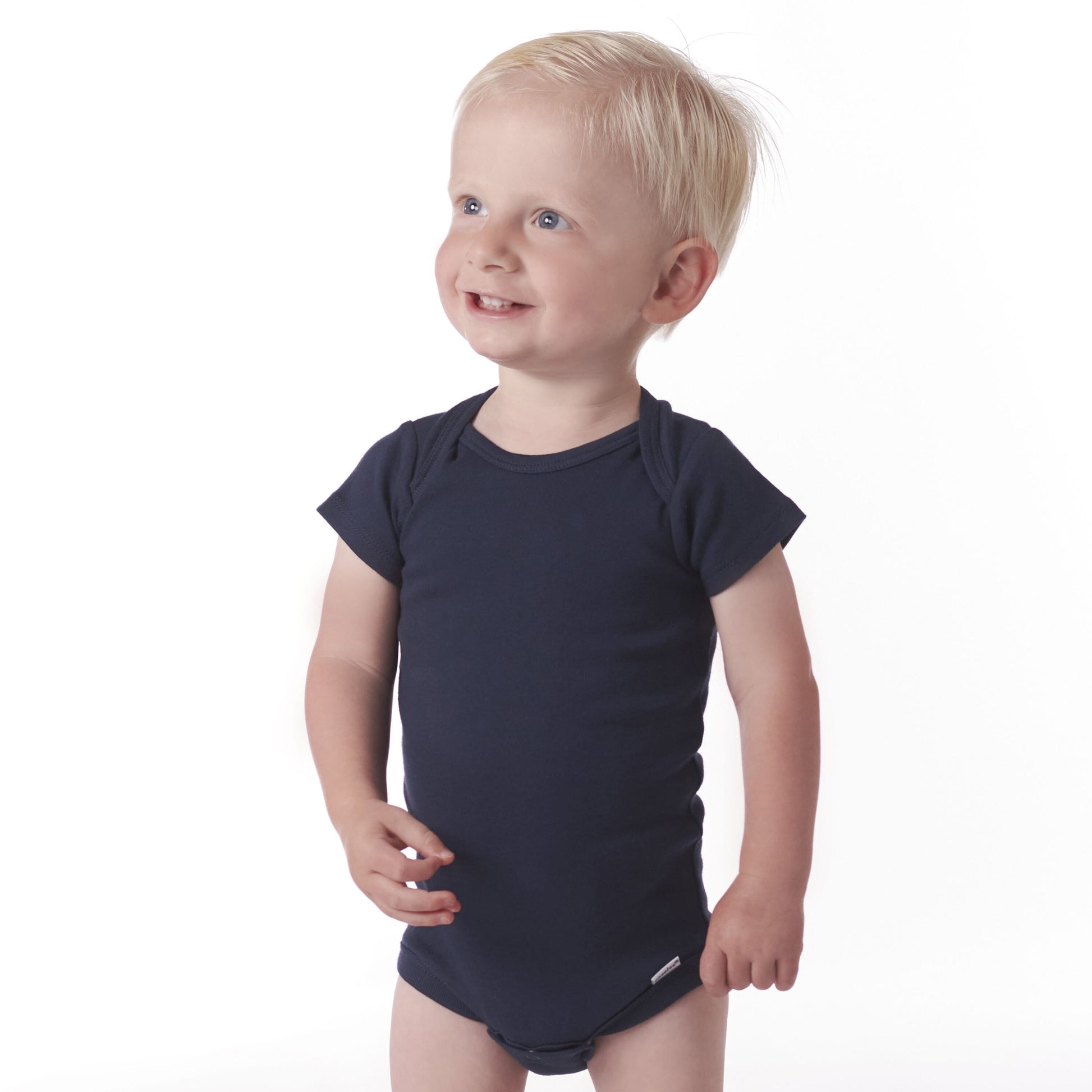 5-Pack Baby Navy Onesies® Bodysuits-Gerber Childrenswear