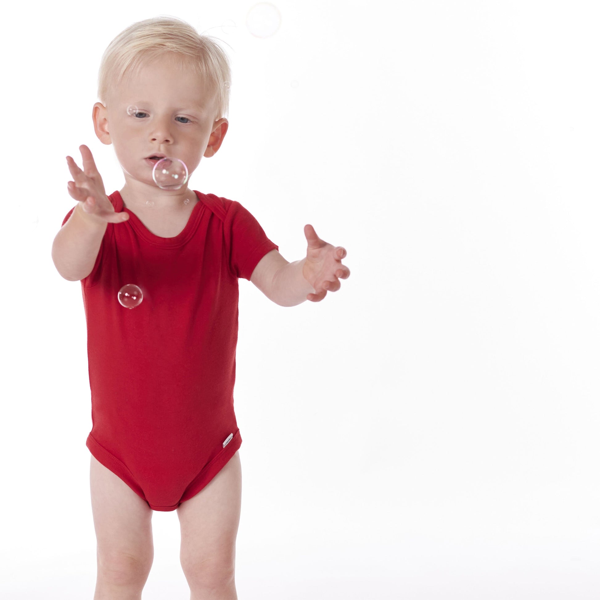 5-Pack Baby Red Onesies® Bodysuits-Gerber Childrenswear