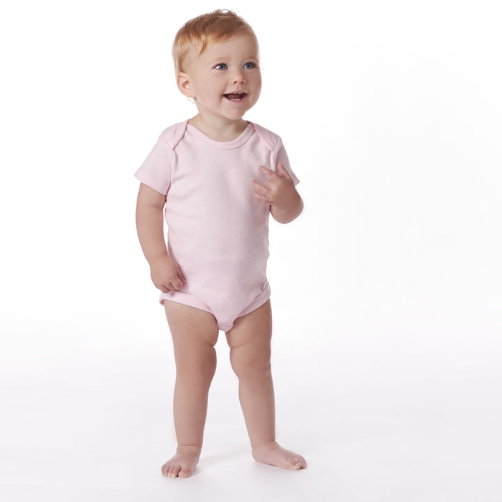 5-Pack Baby Light Pink Premium Onesies® Bodysuits-Gerber Childrenswear