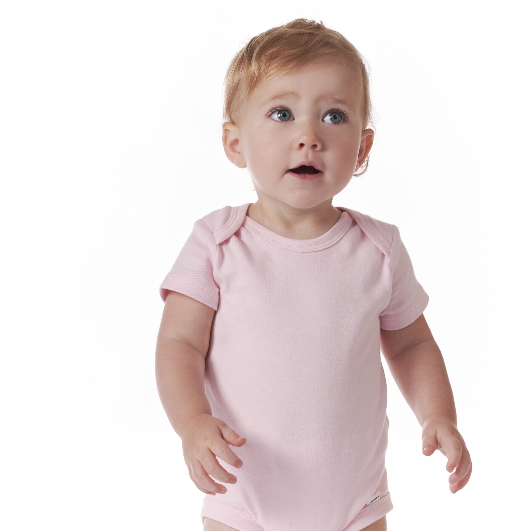 5-Pack Baby Light Pink Premium Short Sleeve Onesies® Bodysuits – Gerber ...