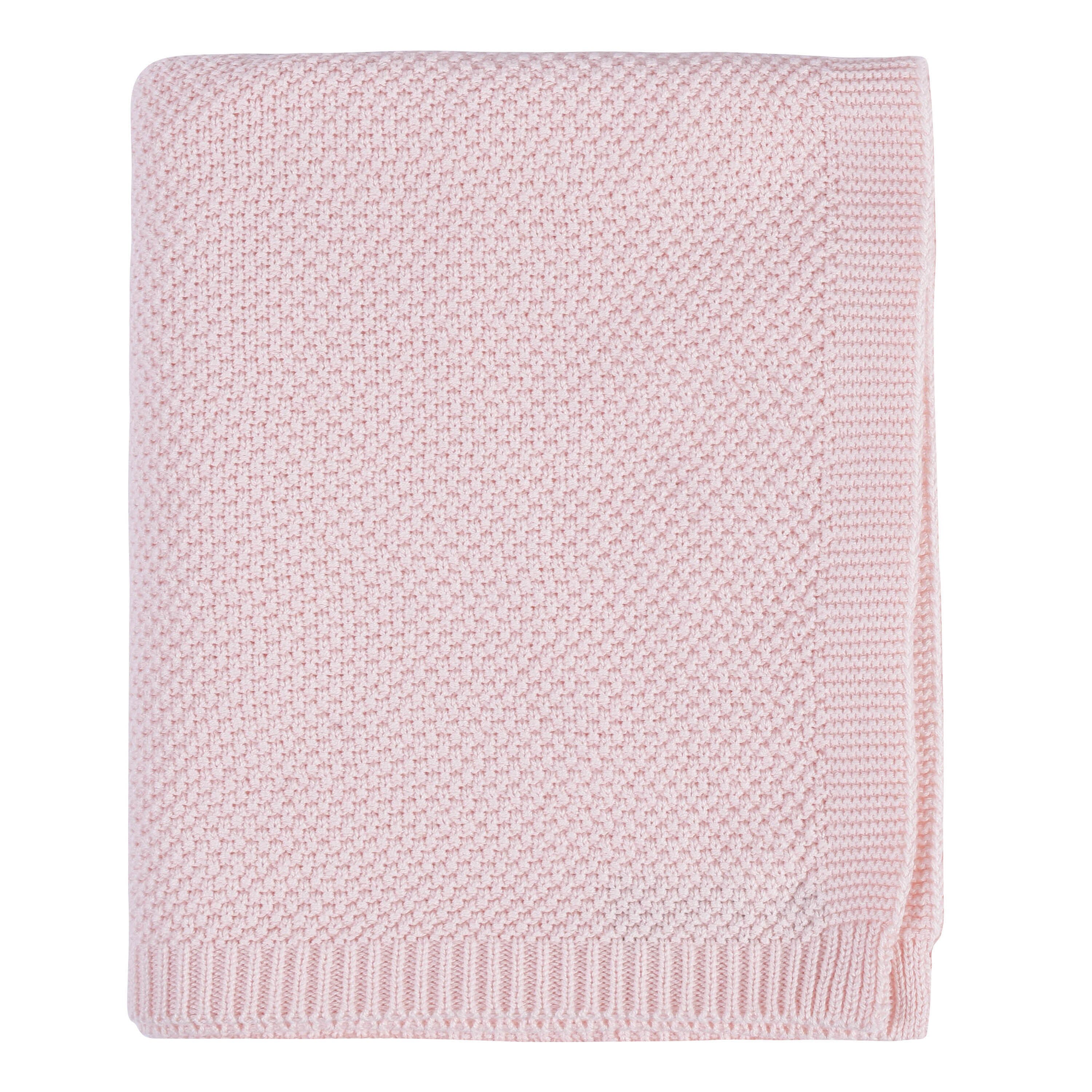 3-Piece Baby Girls Pink Knit Outfit & Blanket Set-Gerber Childrenswear