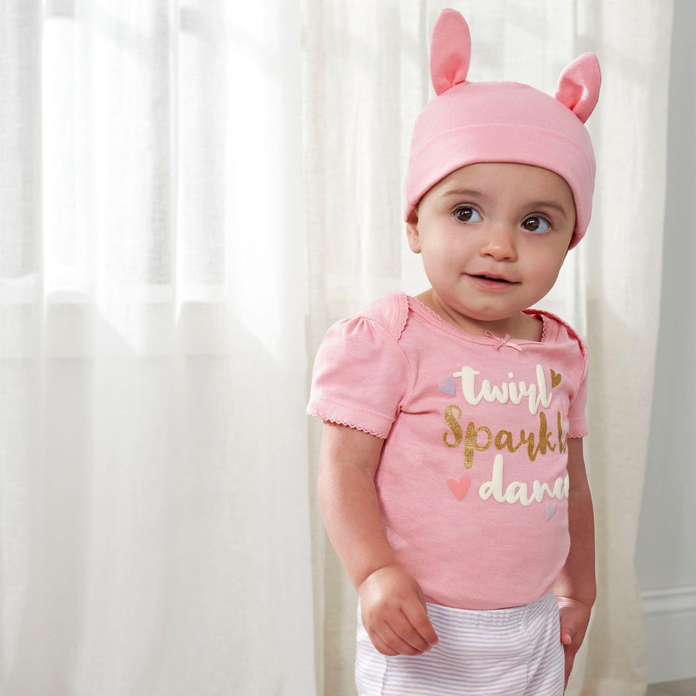 4-Piece Baby Girls Bunny Ballerina Outfit Set