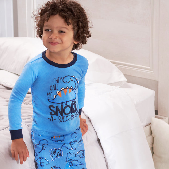 4-Piece Infant & Toddler Boys Dino Snug Fit Cotton Pajamas-Gerber Childrenswear