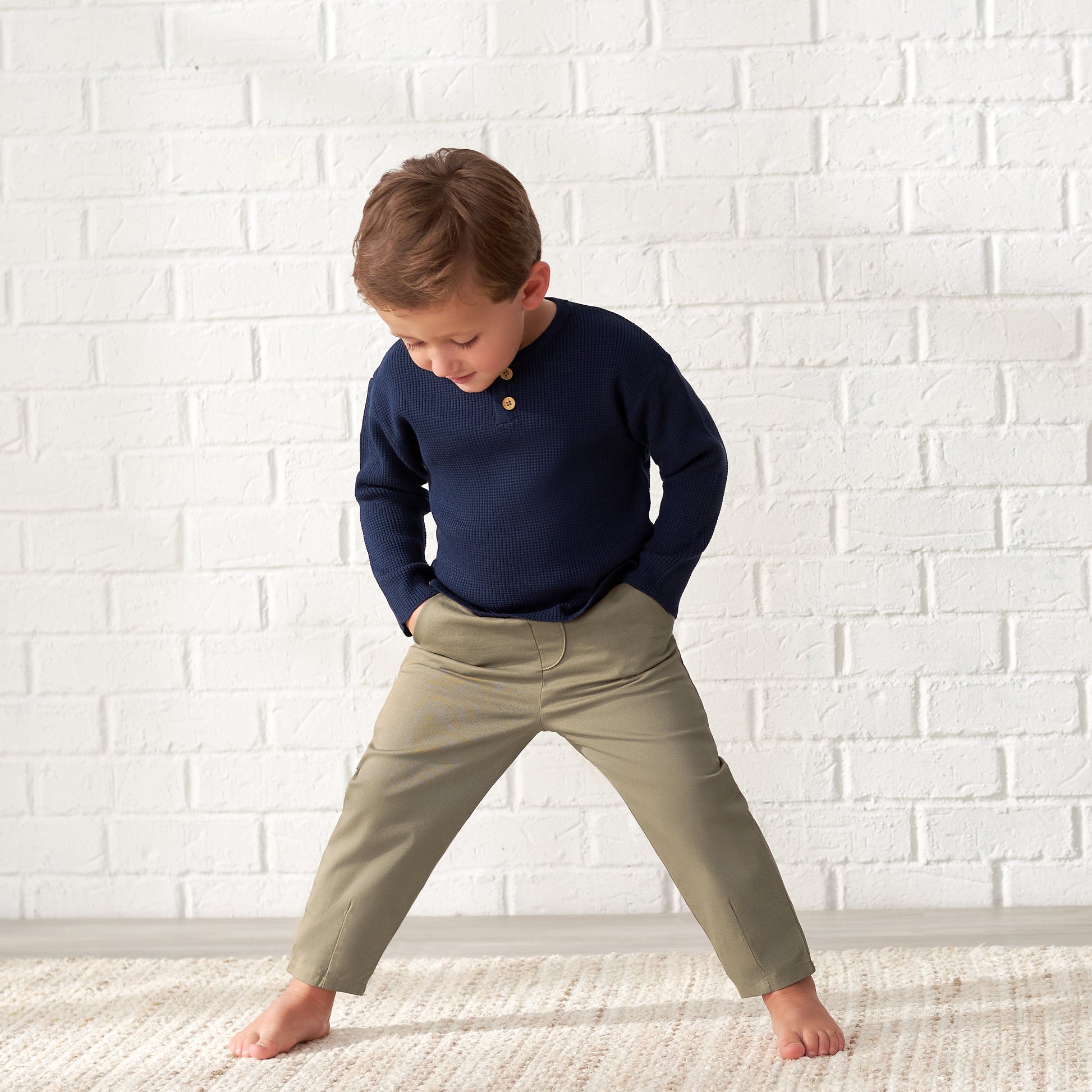 Infant & Toddler Boys Tan Canvas Pants-Gerber Childrenswear