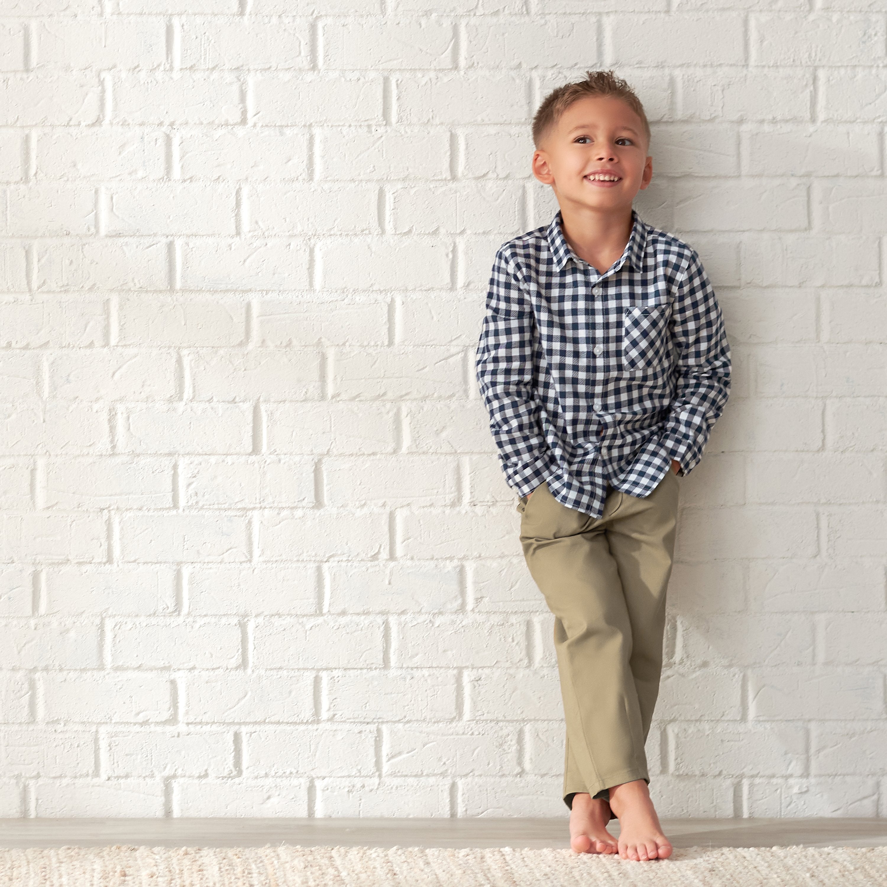 Infant & Toddler Boys Tan Canvas Pants-Gerber Childrenswear