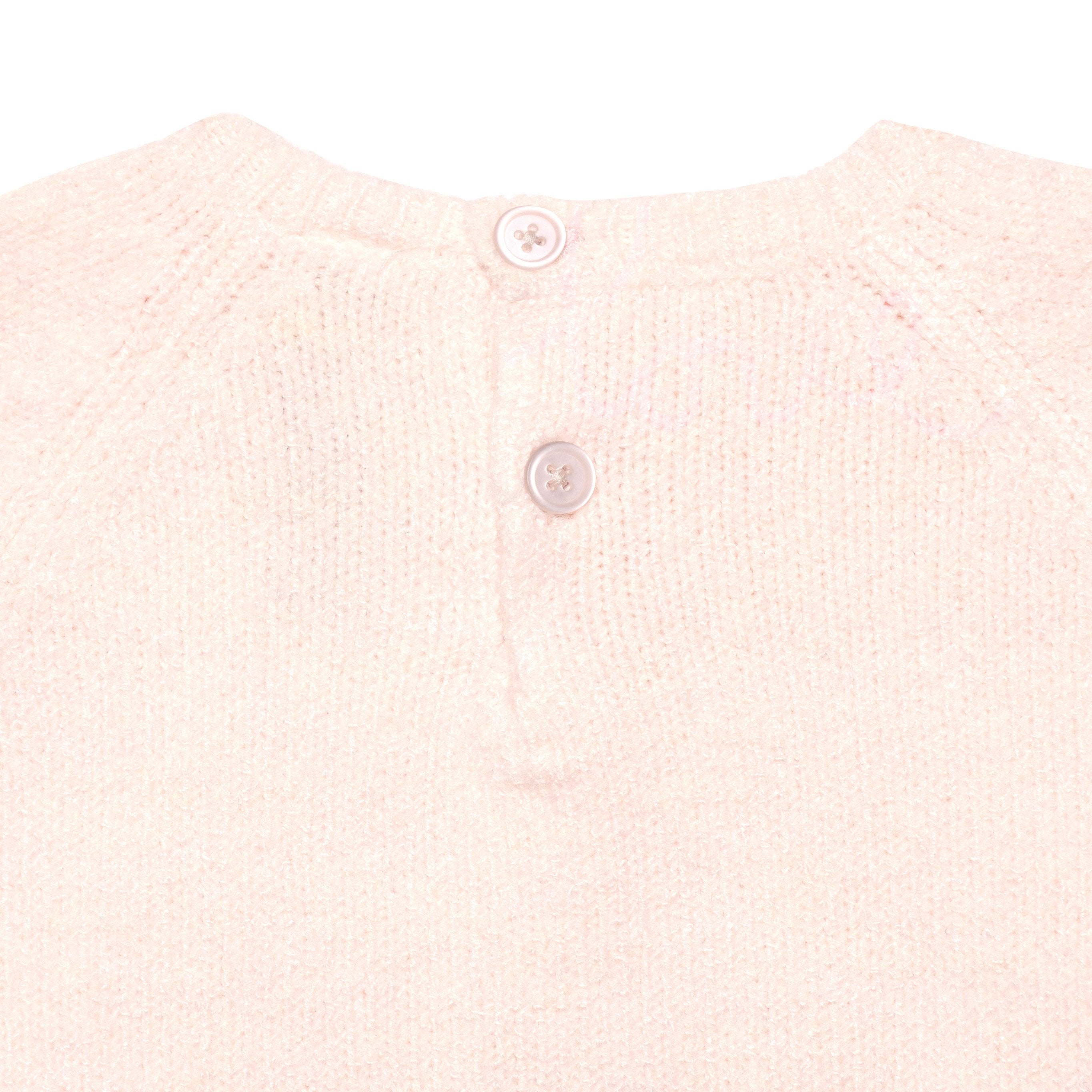 Infant & Toddler Girls Light Pink Sweater With Tulle Trim-Gerber Childrenswear