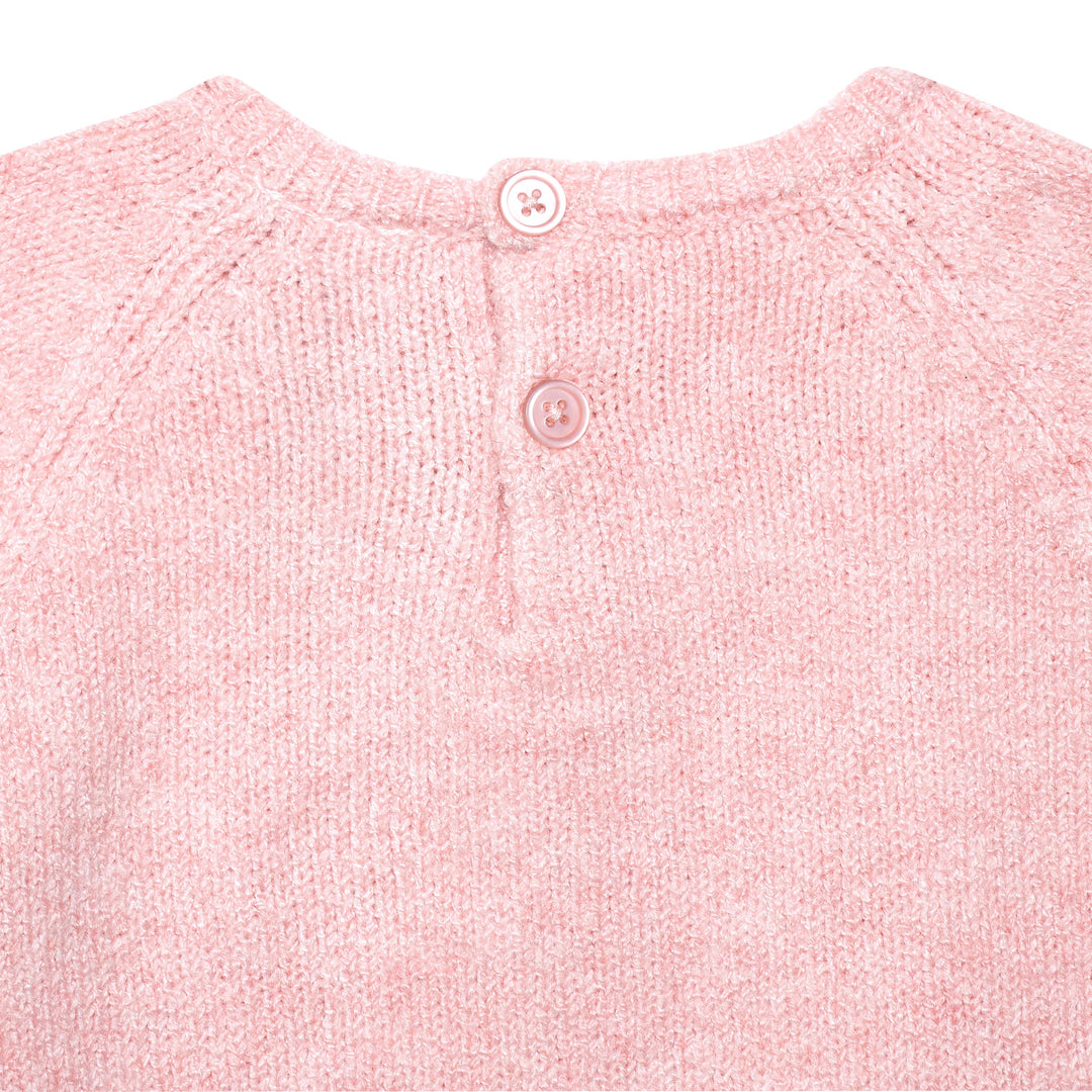 Infant & Toddler Girls Pink Sweater With Tulle Trim-Gerber Childrenswear