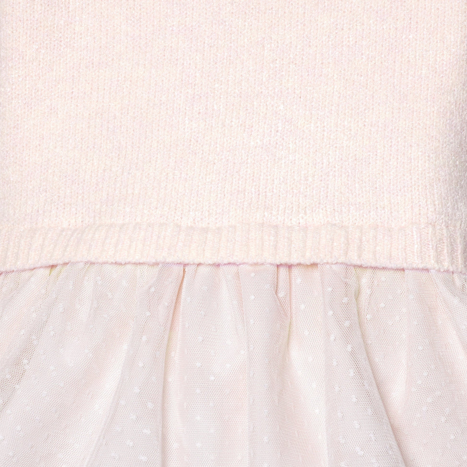 Infant & Toddler Girls Light Pink Sweater Dress With Tulle Skirt-Gerber Childrenswear