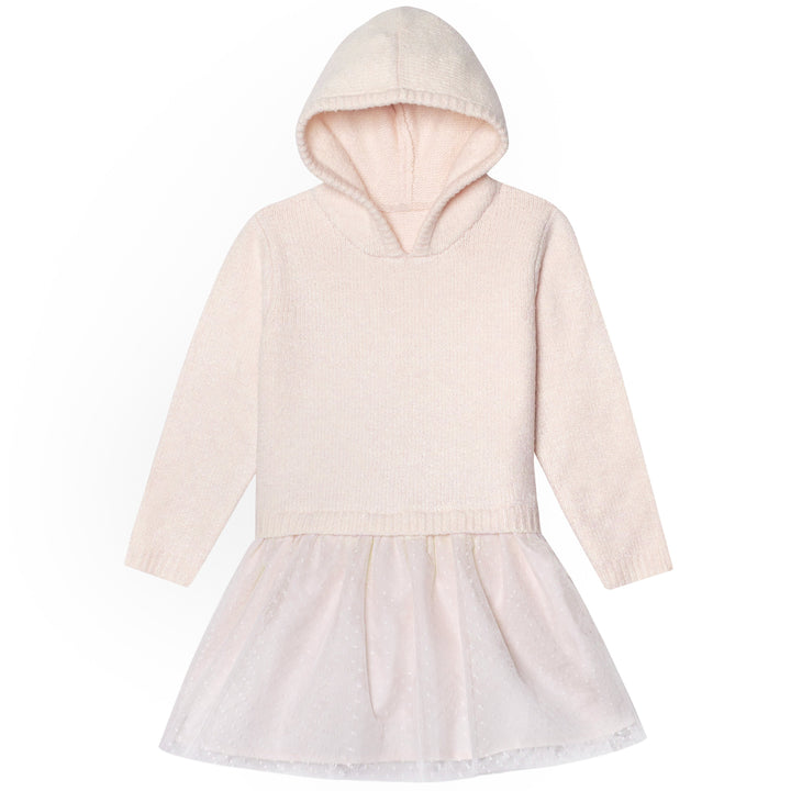 Infant & Toddler Girls Light Pink Sweater Dress With Tulle Skirt-Gerber Childrenswear