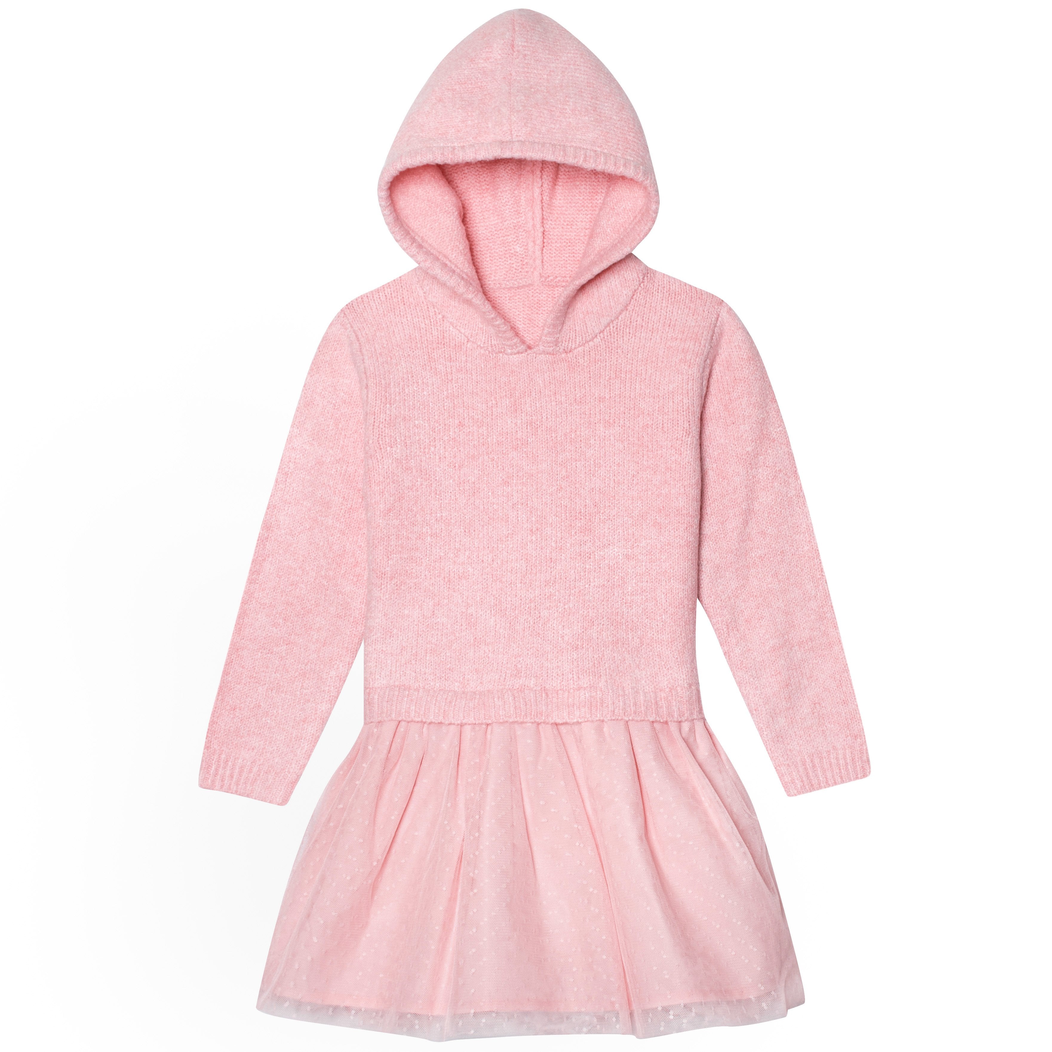 Infant & Toddler Girls Pink Sweater Dress With Tulle Skirt – Gerber ...