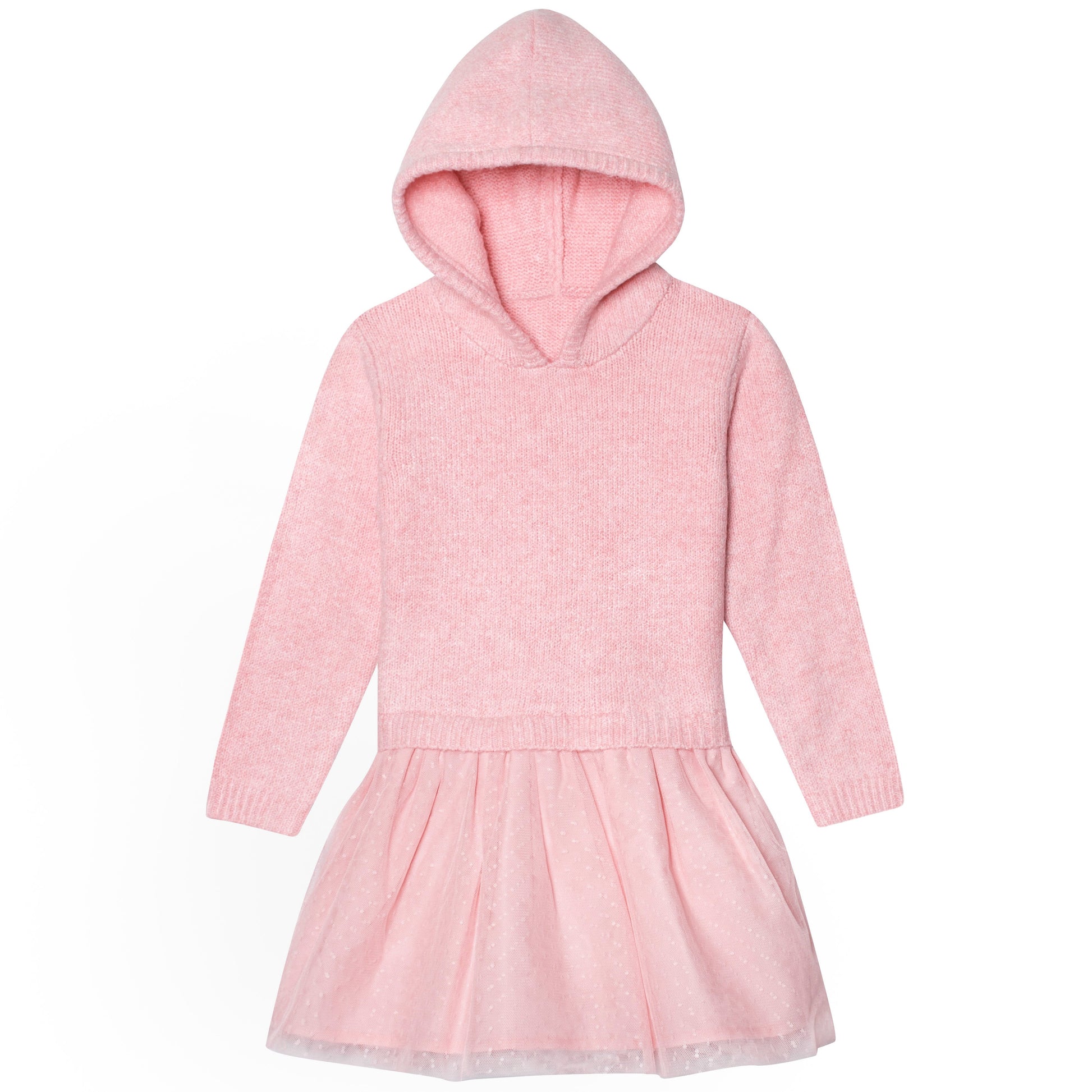 Infant & Toddler Girls Pink Sweater Dress With Tulle Skirt-Gerber Childrenswear