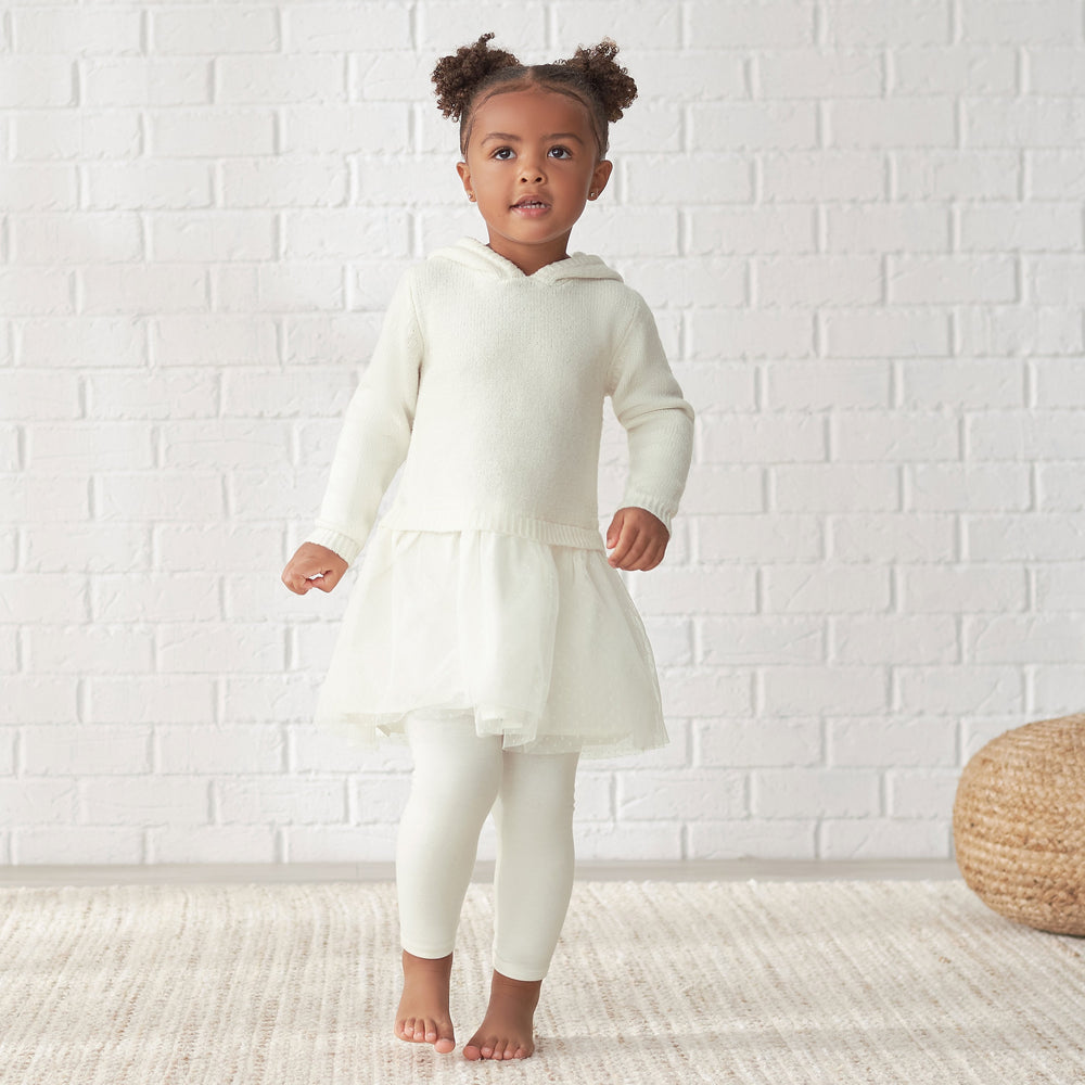 Infant & Toddler Girls White Leggings-Gerber Childrenswear