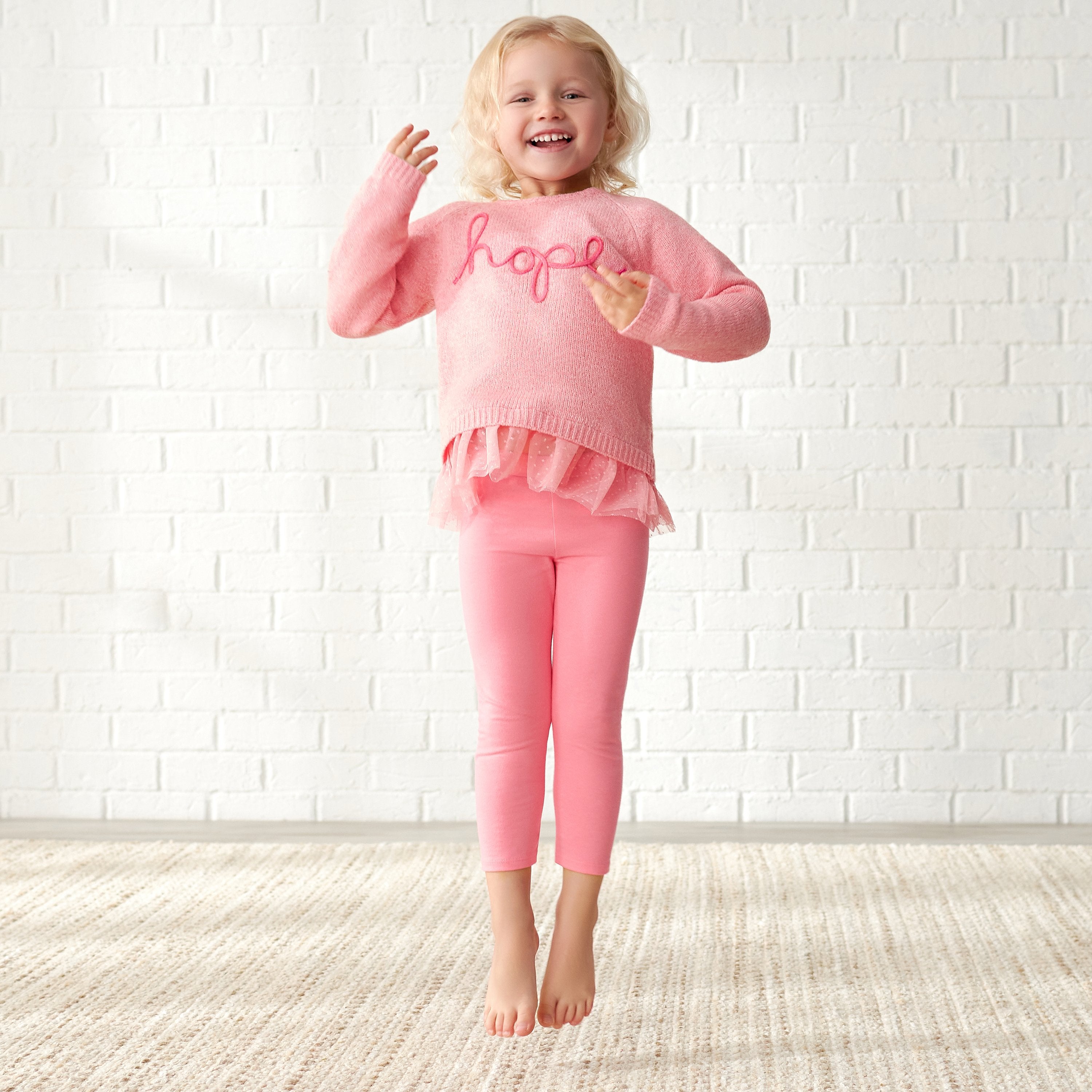Infant & Toddler Girls Pink Leggings-Gerber Childrenswear