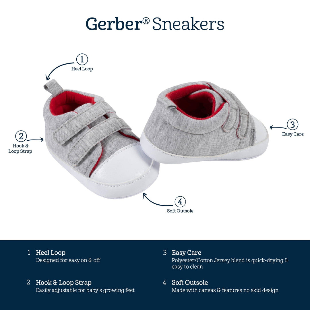 Baby Neutral Heather Gray Sneakers – Gerber Childrenswear